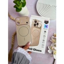 Trendy Kılıf iPhone (17 Pro Max) Uyumlu Magsafe Destekli Ag Glass Kılıf