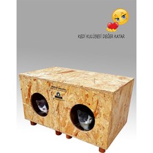 Feyza Design Dış Mekan Suya ve Kara Dayanıklı Kedi Evi, Rahat ve Güvenli Alan