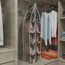 Hopinip 10 Gözlü Çanta Askılığı Dolap Içi Düzenleyici Organizer Askılı Çantalık ( Lisinya )