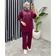 Golda Dress Kadın Bordo Standart Ikili Takım