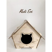 Feyza Design Doğal Ahşap Kedi Evi, Şık ve Rahat Tasarım, Evcil Hayvan Keyfi