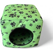 Feyza Design Yeşil Çok Amaçlı Kedi Yatağı Rahat ve Şık Tasarım