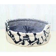 Feyza Design Rahat ve Konforlu Kedi Köpek Kavisli Giriş Yatağı, Huzurlu Uyku Alanı