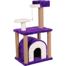 Feyza Design Çok Renkli Büyük Boy Kedi Oyun ve Dinlenme Ağacı, Eğlence ve Konfor Sağlar