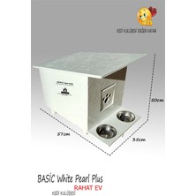 Feyza Design Yumuşak ve Şık Beyaz Kedi Kulübesi, Konforlu ve Şık Yaşam Alanı