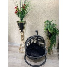 Feyza Design Renkli Minderli Kedi ve Küçük Köpek Salıncağı Yatağı