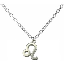 Aslan Burcu Sembol Kolye – 60 cm Zincirli, Zamak Kaplama Unisex Astrolojik Tasarım