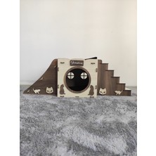 Feyza Design Rahat ve Eğlenceli Kedi Evi, Yuva ve Oyun Alanı Seti