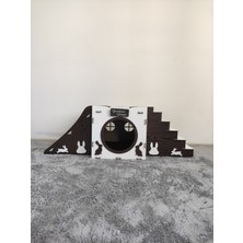 Feyza Design Renkli ve Konforlu Tavşan Yatağı, Oyun Alanı ve Evi Seti