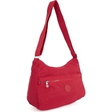 Sanmorris Kadın Suya Dayanıklı Kumaş 5 Gözlü Çapraz Askılı Siyah Okul ve Seyahat  Çantası