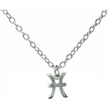 Balık Burcu Sembol Kolye – 60 cm Zincirli, Zamak Kaplama Unisex Astrolojik Tasarım