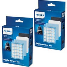 Süppürge Philips Ile Uyumlu Fc 8633 Powerpro Active Süpürge 2 Kutu Filtre Seti