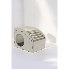 Feyza Design Ahşap Kedi Evi ve Kulübesi Büyük Model 5 - Rahat ve Şık Tasarım