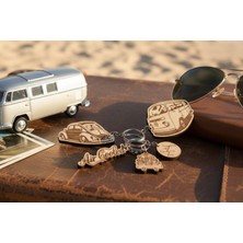 Efsanevi Volkswagen Ahşap 5’li Anahtarlık Seti -Ylndesign Wood&craft