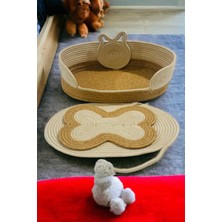 Feyza Design Premium Naturel Krem Kedi Evi 50X40, Konforlu ve Şık Tasarım