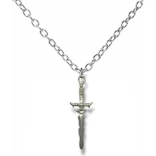 The Legend Of Zelda Triforce Sembolü Figürlü Kolye – 60 cm Zincirli Zamak Kaplama Unisex Oyun Temalı