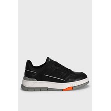 Lufian Edwın Erkek Deri Sneaker Ayakkabı Siyah