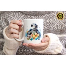 Willow Store Sevimli Kaplumbağa 2 Figürlü Porselen Kupa Bardak,yüksek Kalite,hediyelik