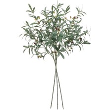 Nettenevime 3lü Set Yapay Zeytin Dalı Uzun Dal 85CM