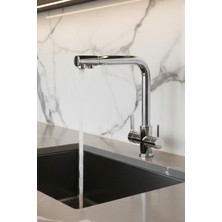 Cw Water Üç Yollu Krom Sıcak Soğuk Su Arıtma Bataryası