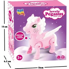Scowetto Unicorn Pony Işıklı Sesli Pilli Yürüyen Mavi-Pembe Oyuncak Figür (Renk Belirtiniz Lütfen)