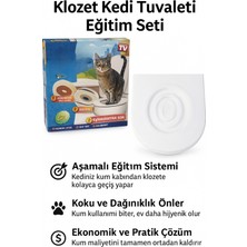 Feyza Design Kedi Tuvaleti Eğitim Seti, Aşamalı Klozet Eğitimi, Kum Masrafını Azaltır
