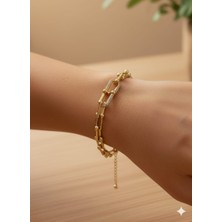 Akfecan Çelik Toplu Halka Bileklik