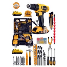 30 Parça Profesyonel Darbesiz Şarjlı Matkap Seti, Güç ve Dayanıklılık