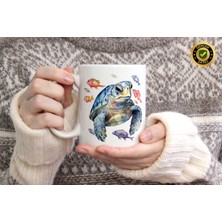 Willow Store Sevimli Kaplumbağa 9 Figürlü Porselen Kupa Bardak,yüksek Kalite,hediyelik