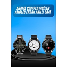 Novis Liora Amoled Ekran 3 Kordonlu Akıllı Saat 5.0 Bluetooth Bağlantılı Android ve Ios Uyumlu