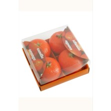 Gifted Meyve Şeklinde Dekoratif 4'lü Mum Seti