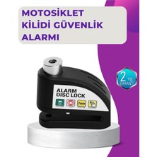 Novis Liora 110 Db Alarm Disk Kilidi Motosiklet Scooter Bisiklet Güvenlik