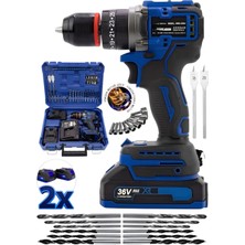 Şarjlı 990F Kömürsüz Motor Çelik Mandren Akülü Darbeli Matkap 10MM