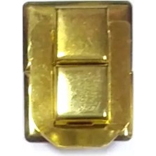 Bosel Yaylı Klips, Kutu Ön Kilidi - Büyük, Sarı, 1 Adet