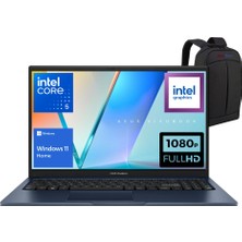 Asus Vivobook 15 X1504VA-NJ3663W Intel Core 5 120U 32GB 512GB SSD Windows 11 Home 15.6'' Fhd Taşınabilir Bilgisayar - Webzone Çanta Wz8