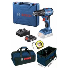 Bosch Gelişmiş 185 Li Darbeli Matkap Vidalama, Çanta ve Metreli Set