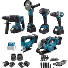 7'li Çok Fonksiyonel El Aleti Seti, Led, Dekupaj, Testere, Vidalama, Taşlama, Kırıcı