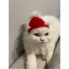 Feyza Design El Örgüsü Yılbaşı Kedi Şapkası, Sevimli ve Renkli Tasarım