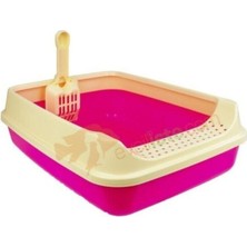 Feyza Design Hijyenik ve Konforlu Açık Kedi Tuvaleti, Kolay Temizlenebilir ve Şık Tasarım