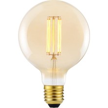 Sylvania Sylvanıa 7W (55W) G125 Rustik LED Ampul 2500K (3 Adet) - Filamentli LED Lamba