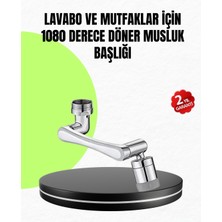 Novis Liora 2 Modlu 1080° Dönebilen Musluk Başlığı Esnek 3 Eklemli Hareketli Tasarım