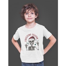 Bumeta Noel Temalı Christmas Freezing Season Çocuk Tişört T-Shirt