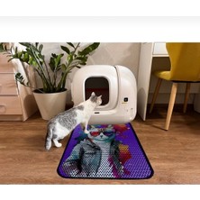 Feyza Design Elektli Tuvalet Önü Desenli Kedi Kumu Paspası 60X80 cm