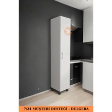 Dulgera Kapaklı Çok Amaçlı Dolap Diken Mutfak Dolabı Erzak Dolabı Kiler Dolabı Beyaz