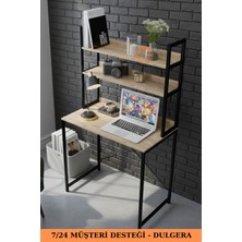 Dulgera Çalışma Masası Raflı Kitaplık Çok Amaçlı Ofis Masa