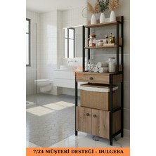 Dulgera Dora Çok Amaçlı Banyo Dolabı Düzenleyici Çamaşır Odası Rafı Havluluk Rafı