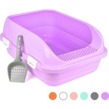 Feyza Design Orta Boy Açık Kedi Tuvaleti ve Kürek Seti, 55X35X25CM