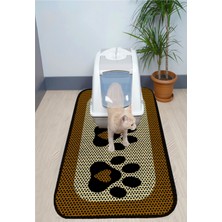 Feyza Design Renkli Desenli Kedi Kumu Paspası 60X120 Cm, Yumuşak ve Dayanıklı