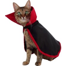 Feyza Design Kediniz Için Eğlenceli Halloween Temalı Drakula Kostümü