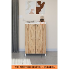 Dulgera 2 Kapaklı 4 Raflı Ayakkabılık Çok Amaçlı Dolap Ayakkabı Dolabı